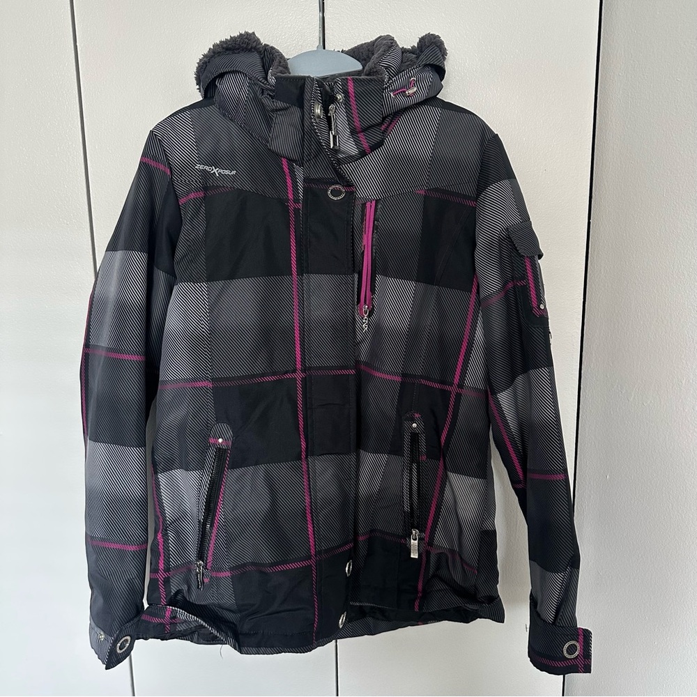 Roxx Outerwear Plaid Hooded Winter Jacket - Size M